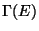 $\displaystyle \Gamma(E)$