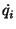 $\displaystyle \dot{q_i}$