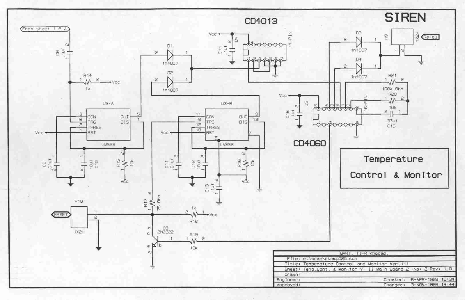 Temperature Controller and Monitor - Circuit Diagram 2