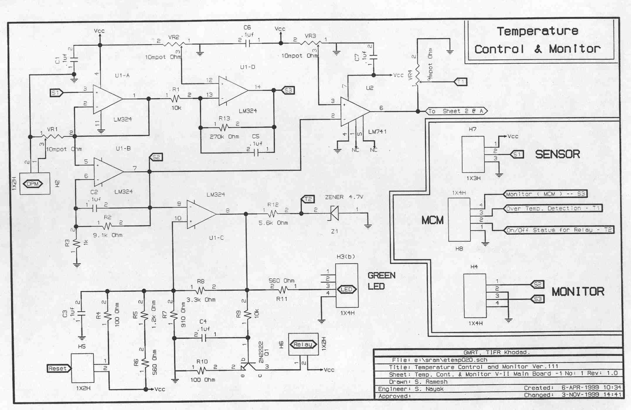 Temperature Controller and Monitor - Circuit Diagram 3